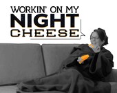 Workin' On My Night Cheese 30 Rock Art Print